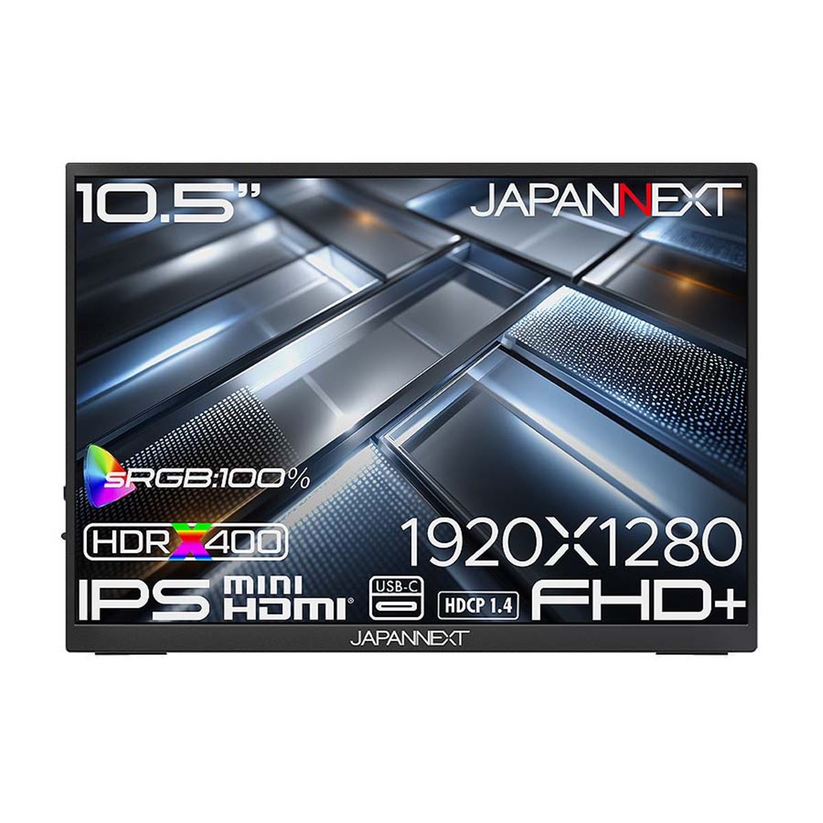 JAPANNEXT、1920×1280表示を採用した10.5型モバイルモニター「JN-MD