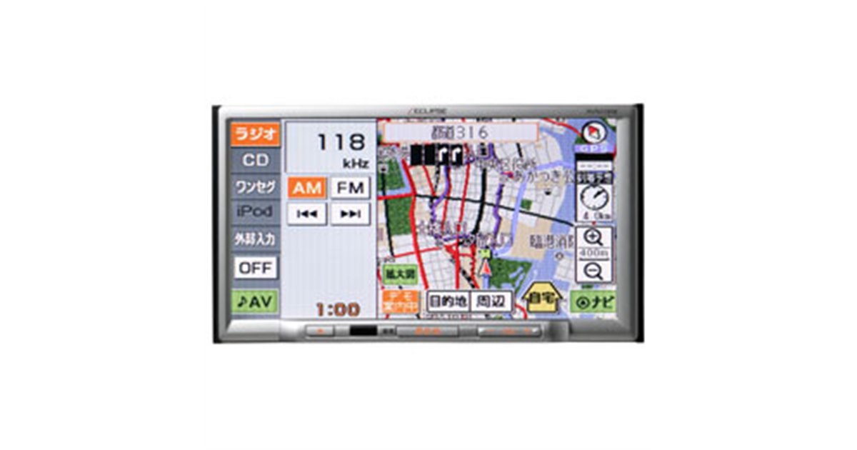 エクリプス　メモリーナビ　AVN118M 富士通テン、メモリーナビ「AVN Lite AVN118M」 - 価格.com