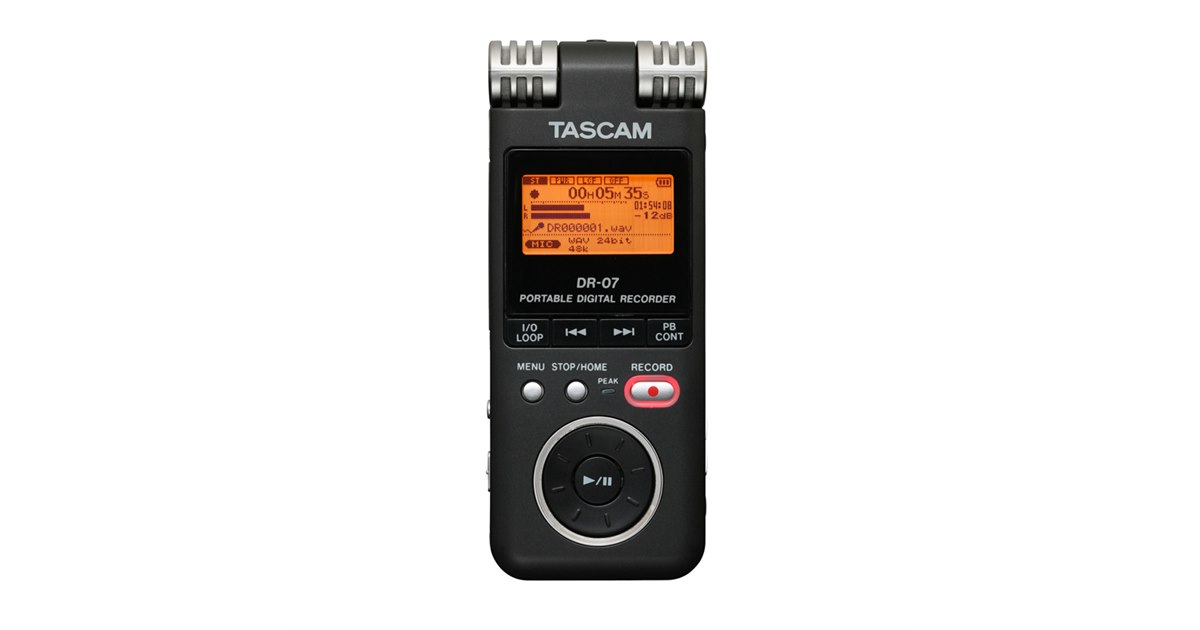 TASCAM、リニアPCM対応ICレコーダー「DR-07」 - 価格.com