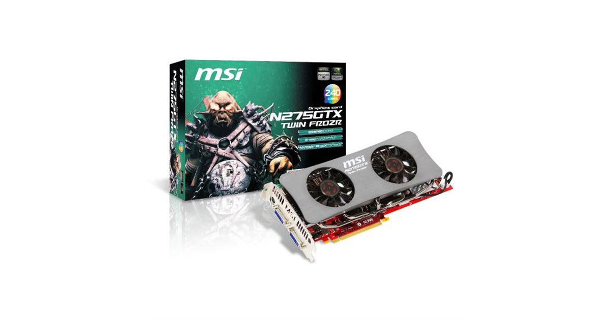 MSI、OC仕様のVGA「N275GTX Twin Frozr」 - 価格.com