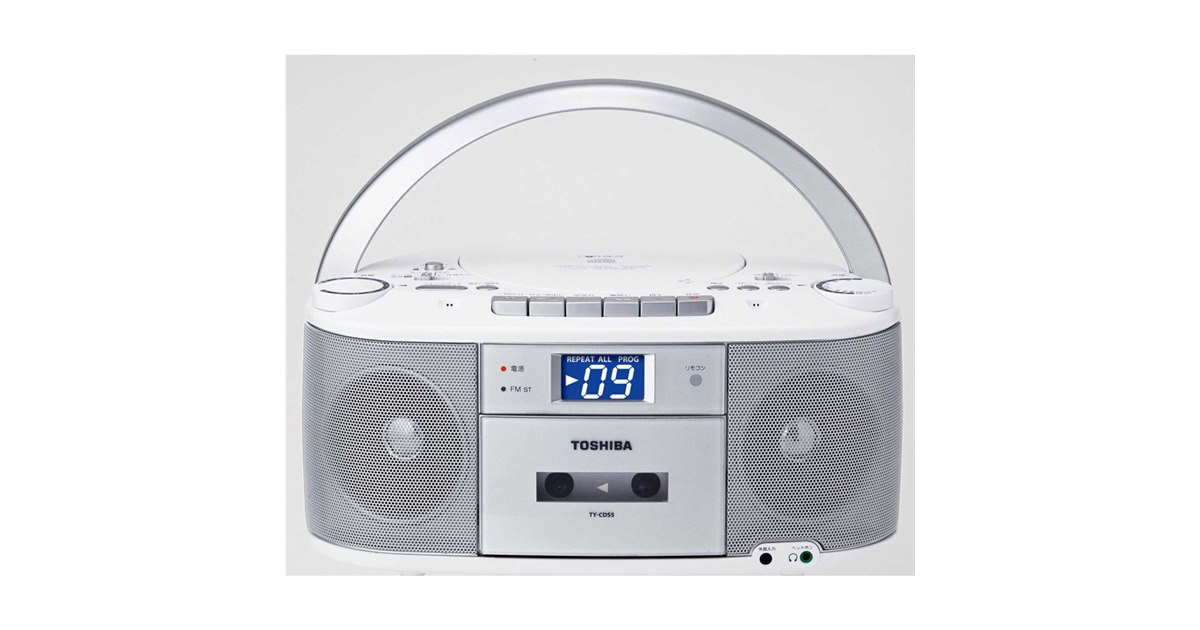 東芝 CD ラジオカセット レコーダー ラジカセ 昭和レトロ TOSHIBA 東芝 オーディオ ジャンク品扱 CDラジオ