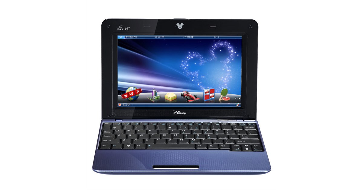ASUS EeePC MK90H ディズニー ASUS Eee PC Disney Netpal MK90H-BLU002X Magic Blue 8.9