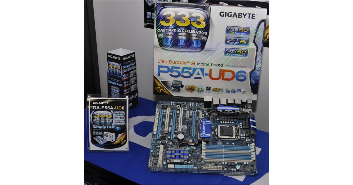GIGABYTE、USB3.0&SATA3.0対応P55マザーボード - 価格.com