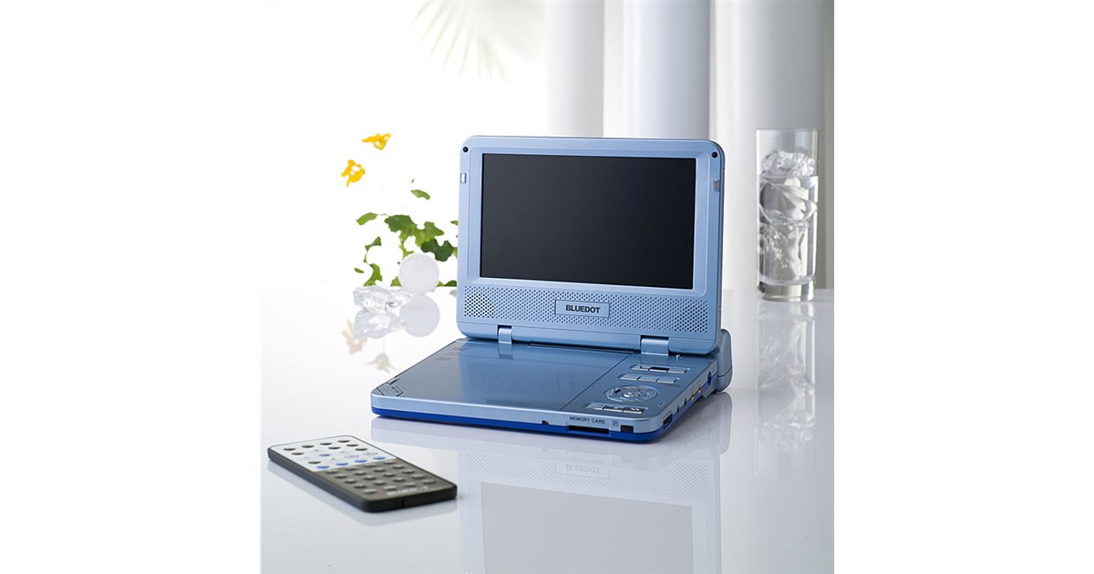 BLUEDOT、厚さ27mmの7型ポータブルDVDプレーヤー - 価格.com