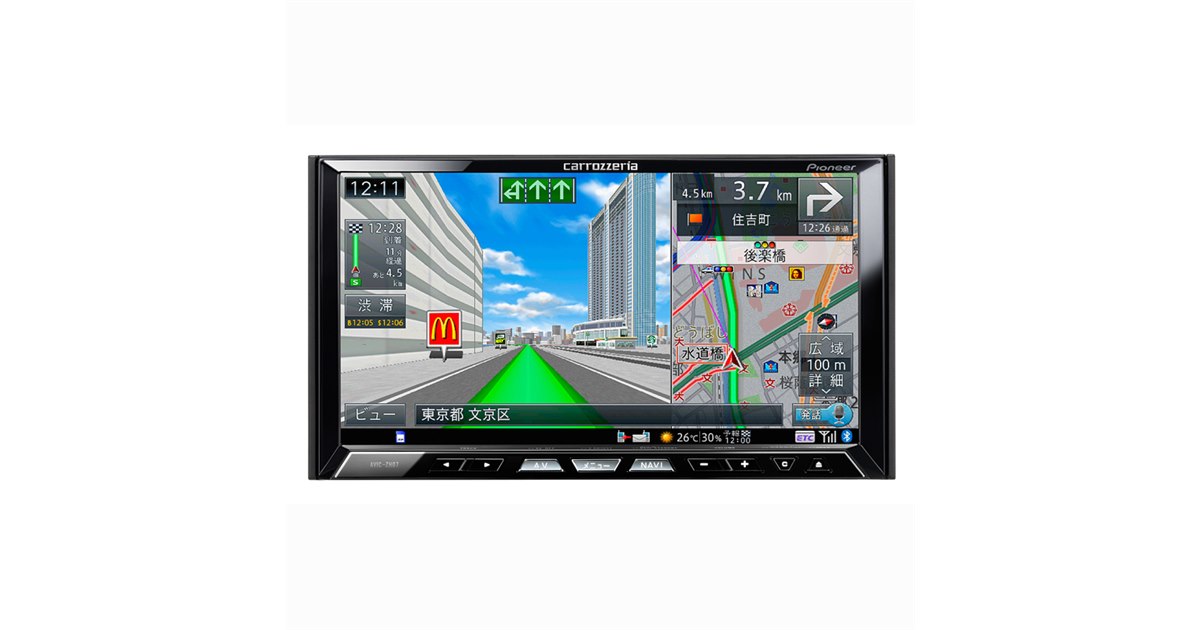 パイオニア、ロードクリエイター搭載の一体型ナビ - 価格.com