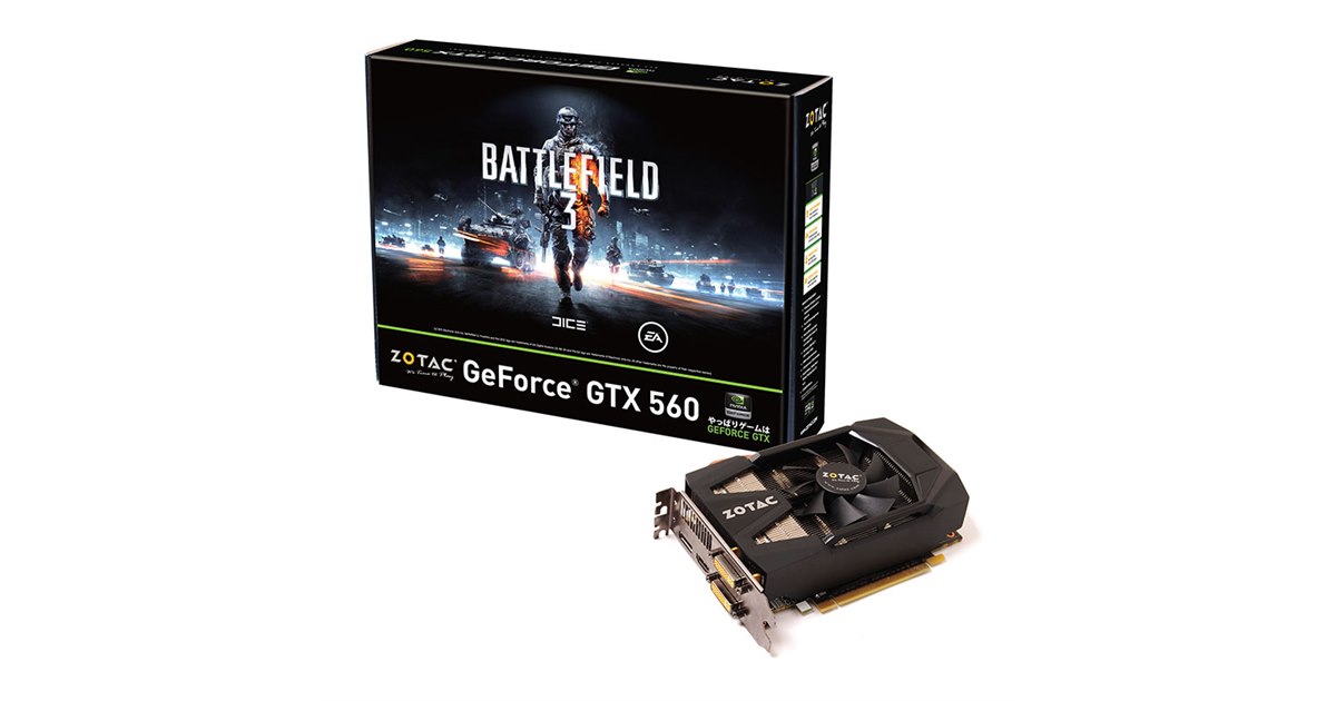 ZOTAC、Battlefield 3推奨モデルのビデオカード - 価格.com