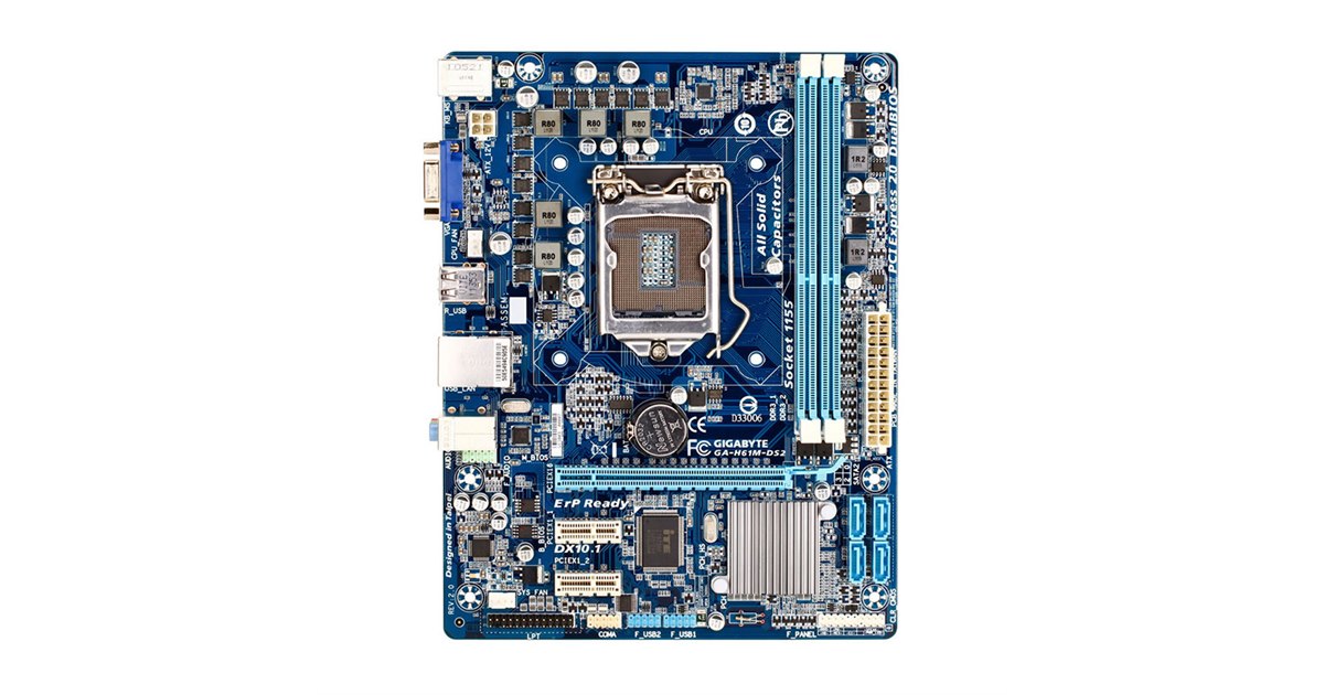 ◆1円スタート! LGA1155 GIGABYTE GA-H61M-DS2 オール固体コンデンサ設計の高性能マザーボード◆ mATX Windows10pro認証済み MicroATX | DISPRA GIGABYTE GA-H61M-USB3H マザーボード H61 LGA 1155