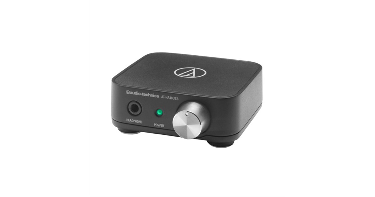 オーディオテクニカ、24bit/96kHz対応ヘッドホンアンプ「AT-HA40USB