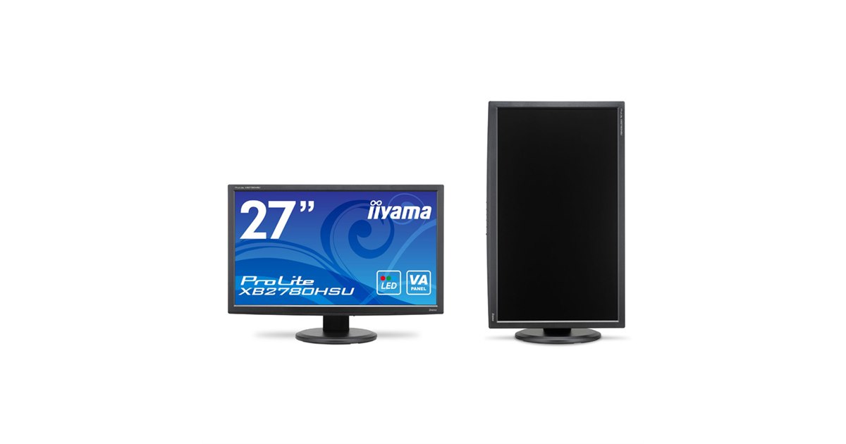 iiyama、昇降・ピボット機能対応のVAパネル採用27型フルHD液晶 - 価格.com