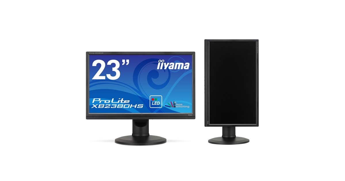 iiyama、昇降・ピボット機能対応のIPSパネル採用23型フルHD液晶 - 価格.com
