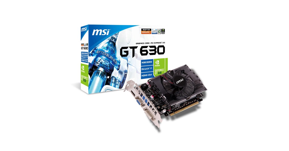 MSI、4GBメモリー搭載モデルなどGeForce GT 630搭載VGA2機種 - 価格.com