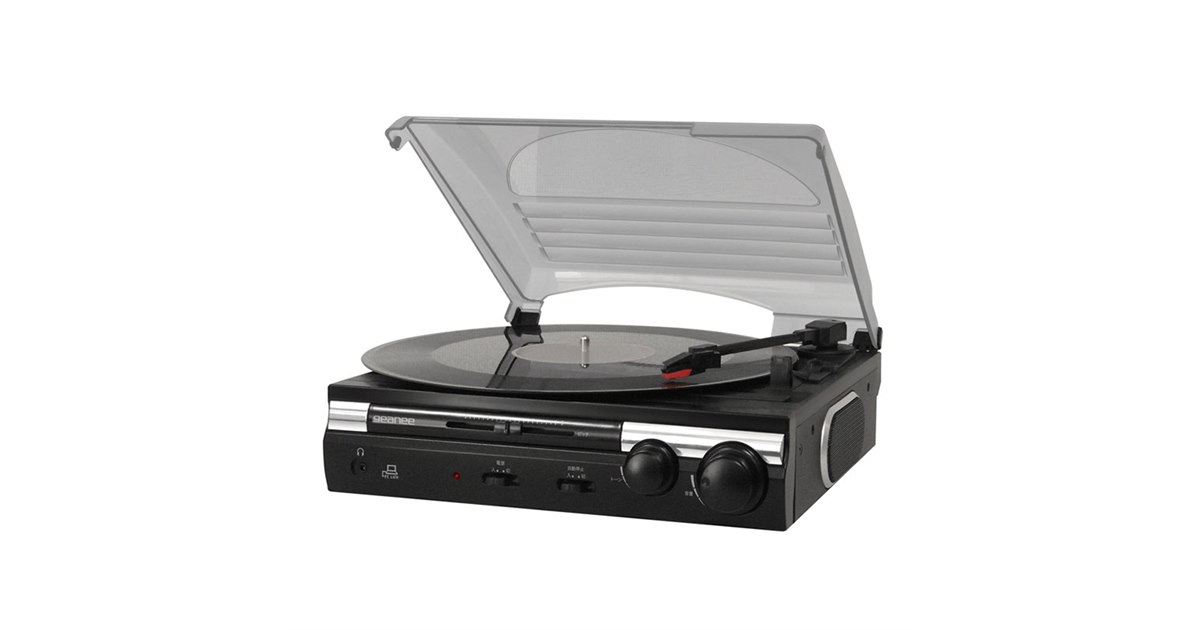 geanee PCリンク付レコード・カセットプレーヤー geanee PCリンク付レコード・カセットプレーヤー GEANEE、パソコンに