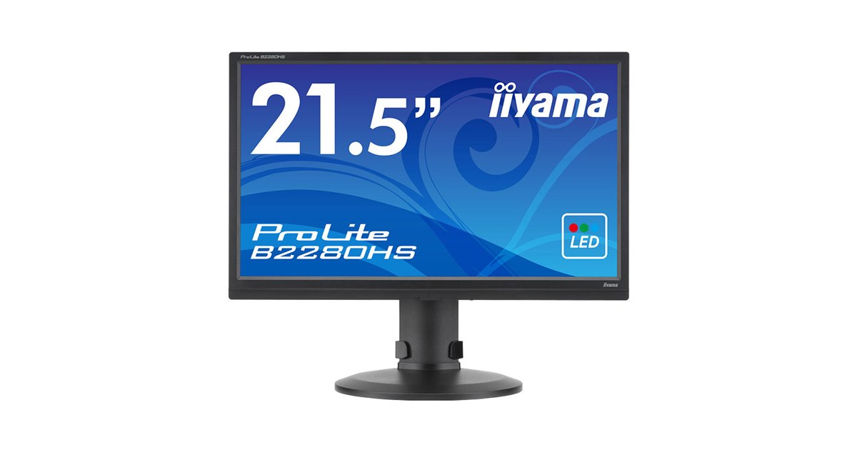 美品！高さ調整可能！iiyama PROLITE B2280HS-W1 iiyama、90度回転する21.5型フルHD液晶ディスプレイ - 価格.com
