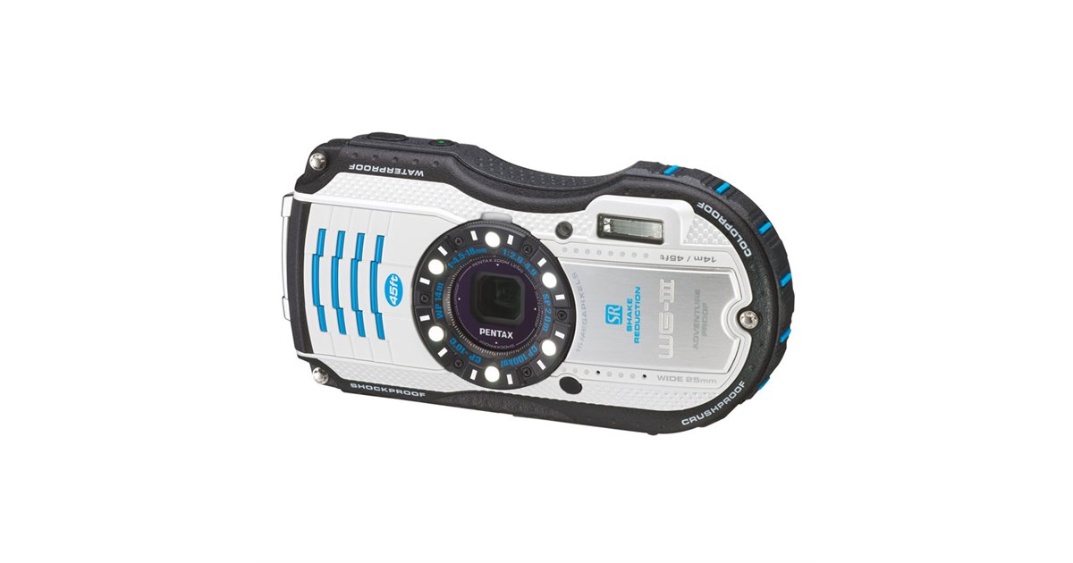 ペンタックス、タフネスコンデジ「PENTAX WG-3」に「ホワイト・ブルー