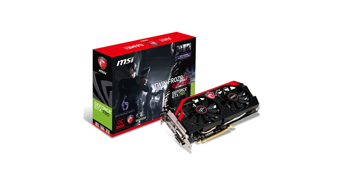 MSI、バイオ6をバンドルしたOC仕様「GeForce GTX 780」 - 価格.com