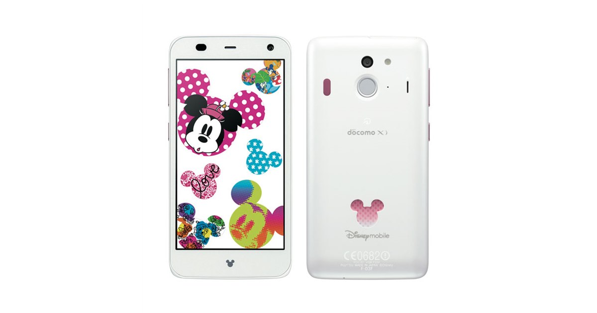 富士通、ディズニー仕様の4.7型HD有機ELスマホ「Disney Mobile on