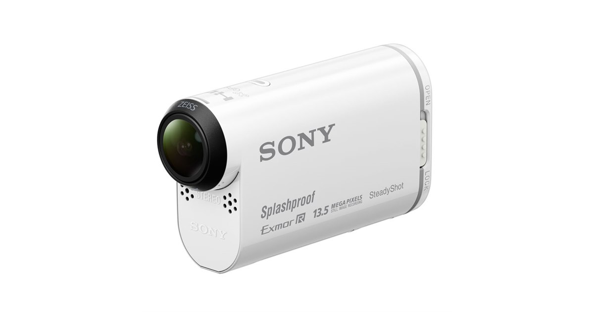 ソニー、防滴対応のアクションカム上位機種「HDR-AS100V