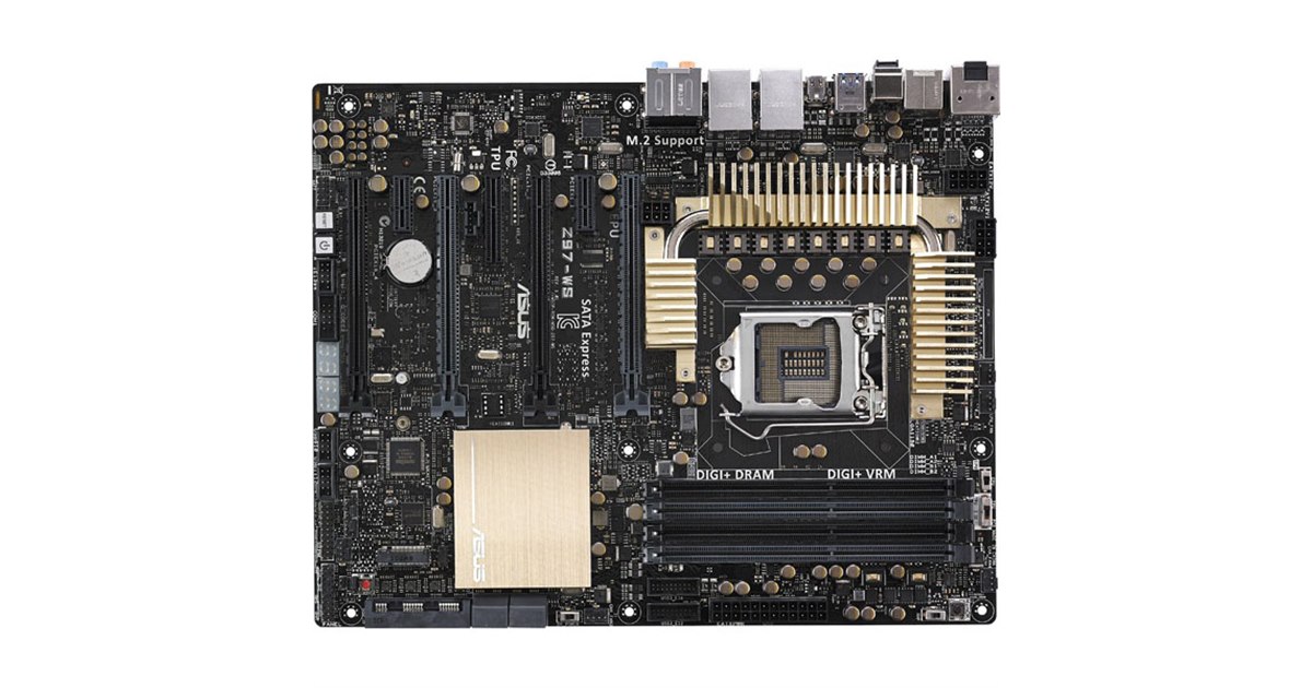 ASUS、4-way SLI環境も構築できるZ97マザーボード「Z97-WS