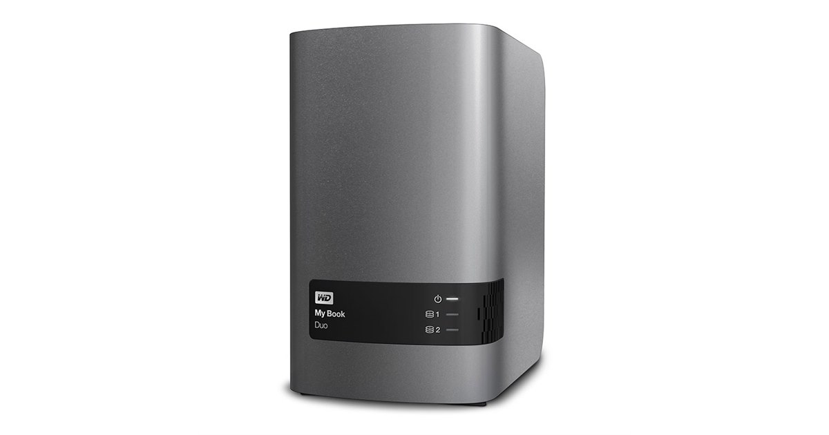 ウエスタンデジタル、最大12TBのRAID対応の外付けHDD「My Book Duo