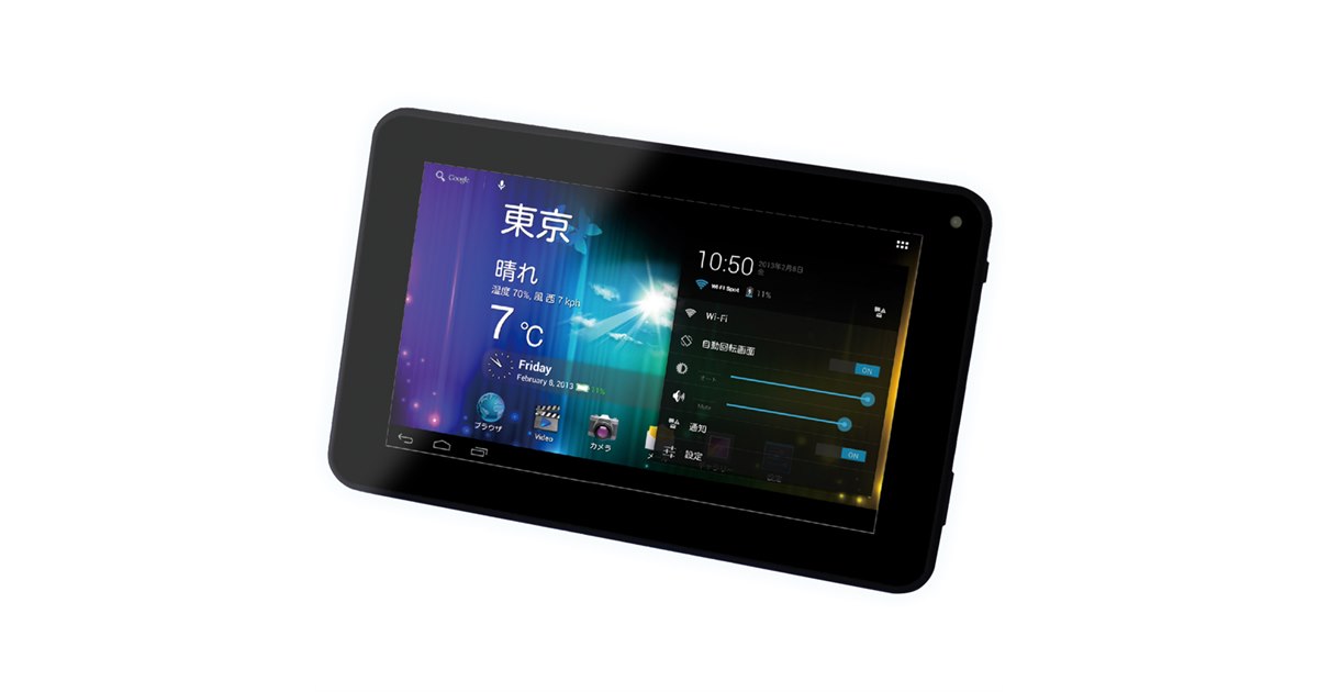 恵安、7型でデュアルコアCPU搭載のAndroidタブレット - 価格.com