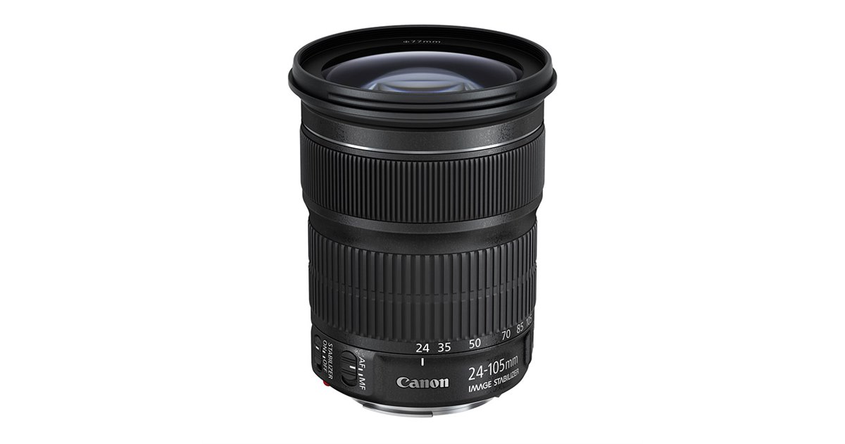 キヤノン、軽量化した標準ズームレンズ「EF24-105mm F3.5-5.6 IS STM 