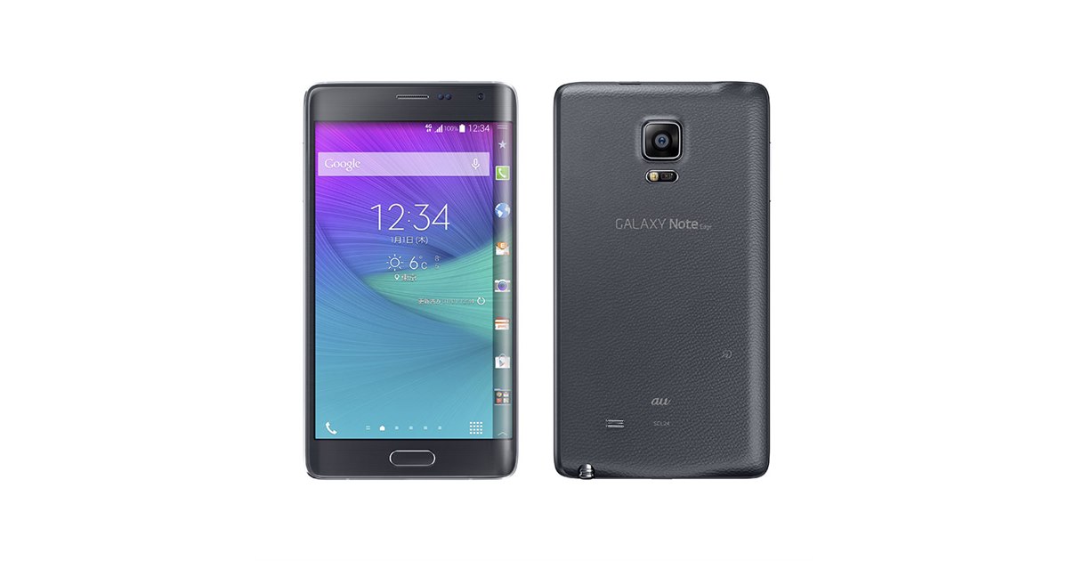 au、「GALAXY Note Edge」チャコールブラックを10/23発売 - 価格.com