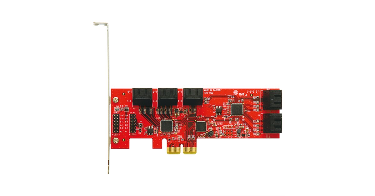 玄人志向、1枚でSATA 3.0を10ポート増設するインターフェイスカード