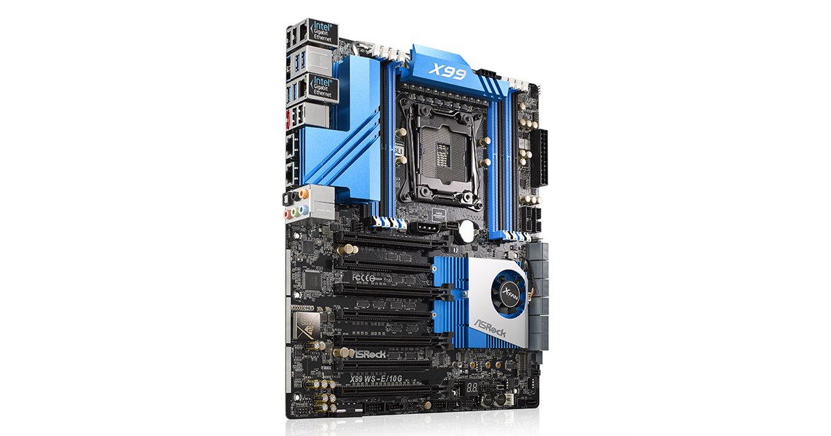 ASRock X99 WS-E/10G マザーボード ASRock、デュアル10ギガビットLANを搭載したWSマザー「X99 WS-E/10G