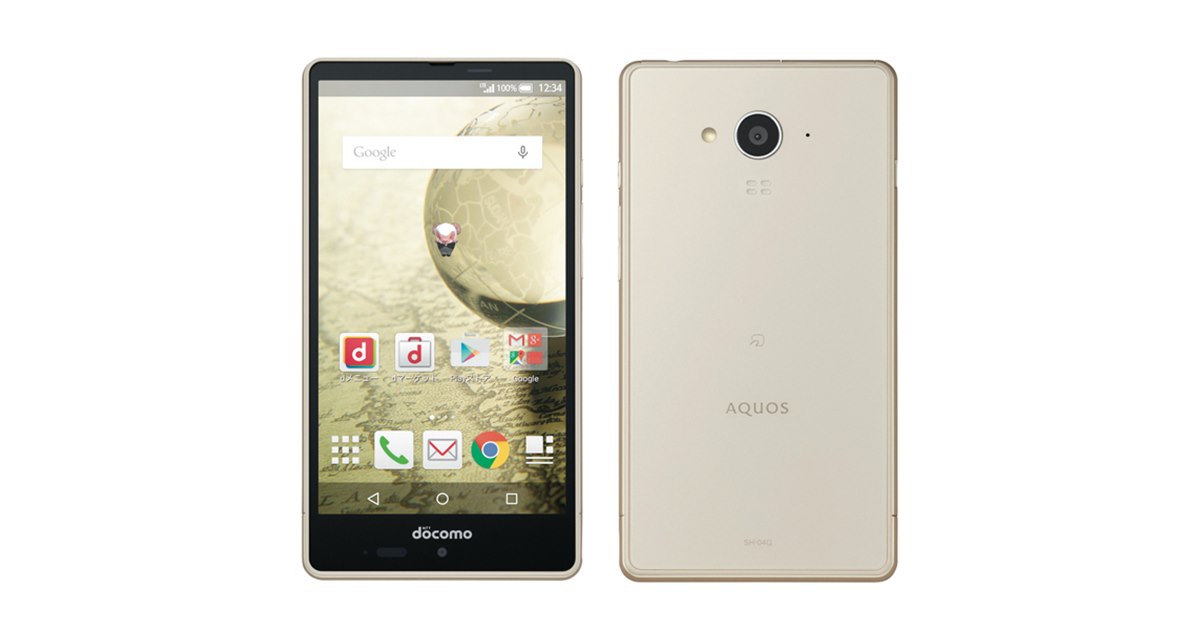 SH 04G ドコモ　本体　白 ドコモ、クアッドコア搭載の5型「AQUOS EVER SH-04G」を6/19発売