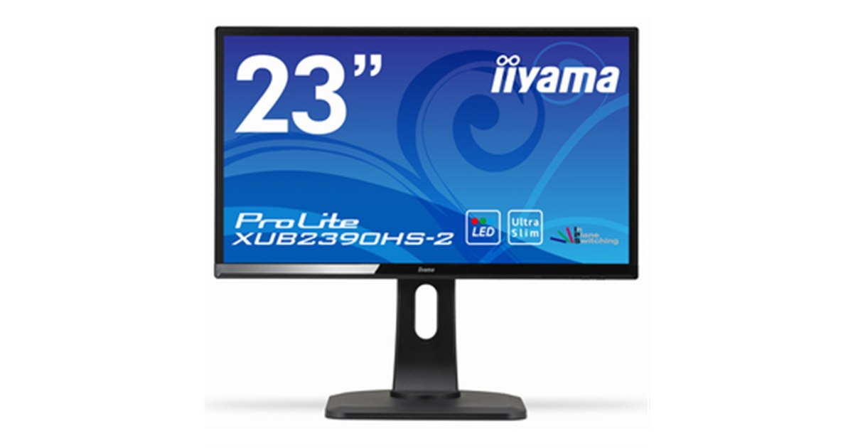 モニター 2台 iiyama AH-IPSパネル 23型 XU2390HS-B1 iiyama XU2390HS-B3 ProLite AH-IPSパネルを搭載した23型ワイド液晶