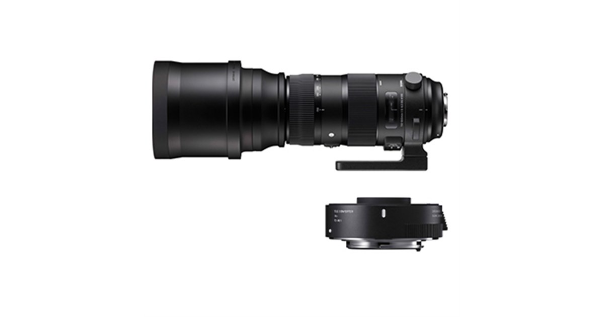シグマ、超望遠「150-600mm F5-6.3」と1.4倍テレコンバーターのキット
