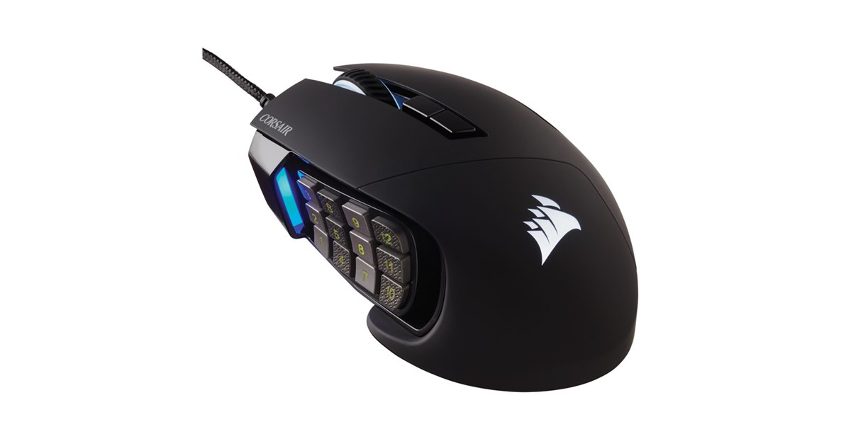 【未使用】CORSAIR SCIMITAR RGB ELITE ゲーミングマウス Corsair、ゲーミングマウス「CORSAIR Gaming SCIMITAR RGB」ブラック