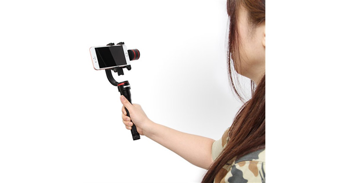 まとめ買いお得 【HHG-01】スマホ・GoPro用電動スタビライザー【Lanparte】