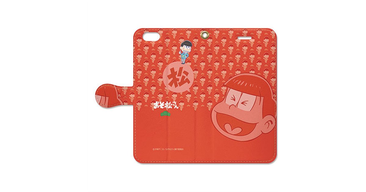 アニメ「おそ松さん」六つ子をラインアップした手帳型スマホケース