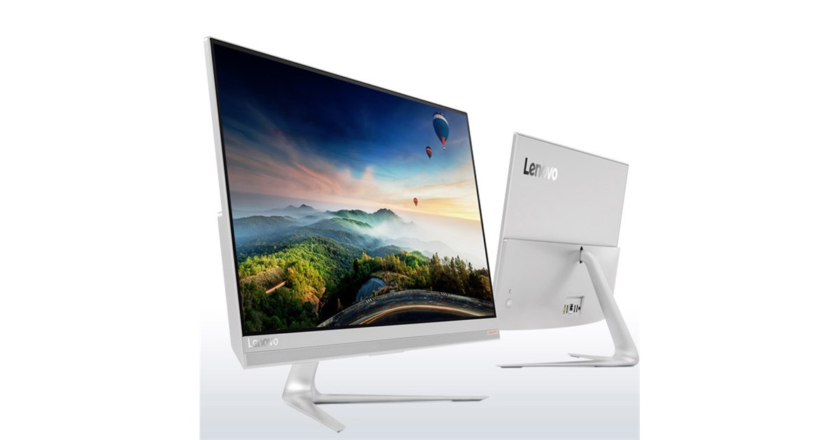 レノボ、最薄部7.2mmの23型オールインワンデスクトップなど2機種