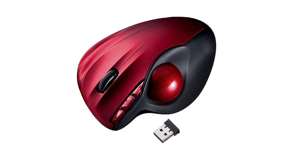 サンワ、エルゴノミクスデザイン採用の無線/有線トラックボール - 価格.com