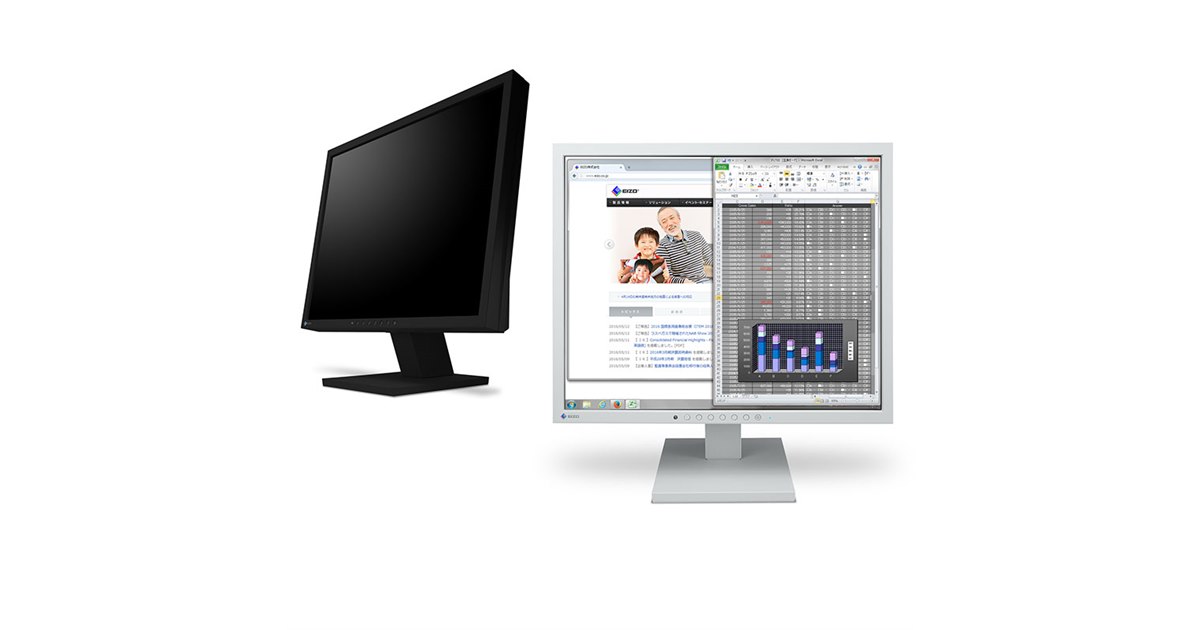 EIZO ホワイト ディスプレイ モニター 　S1934-T FlexScan S1934 | EIZO株式会社