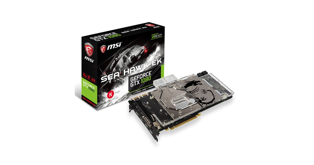 MSI、EK製ウォーターブロックを搭載した水冷仕様の「GeForce GTX