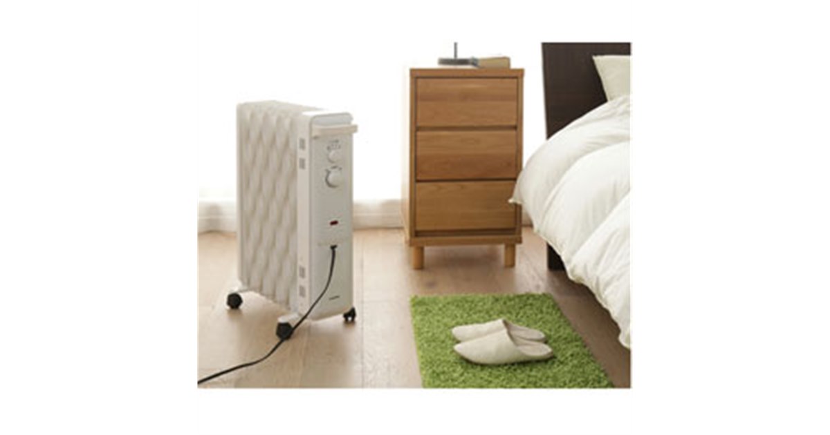 アイリスオーヤマ、効率よく部屋を暖めるウェーブ型フィン採用のオイル