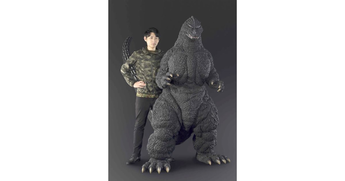 人間サイズ「ゴジラ」が約450万円で発売、全高192cmでゴジラスーツ並み