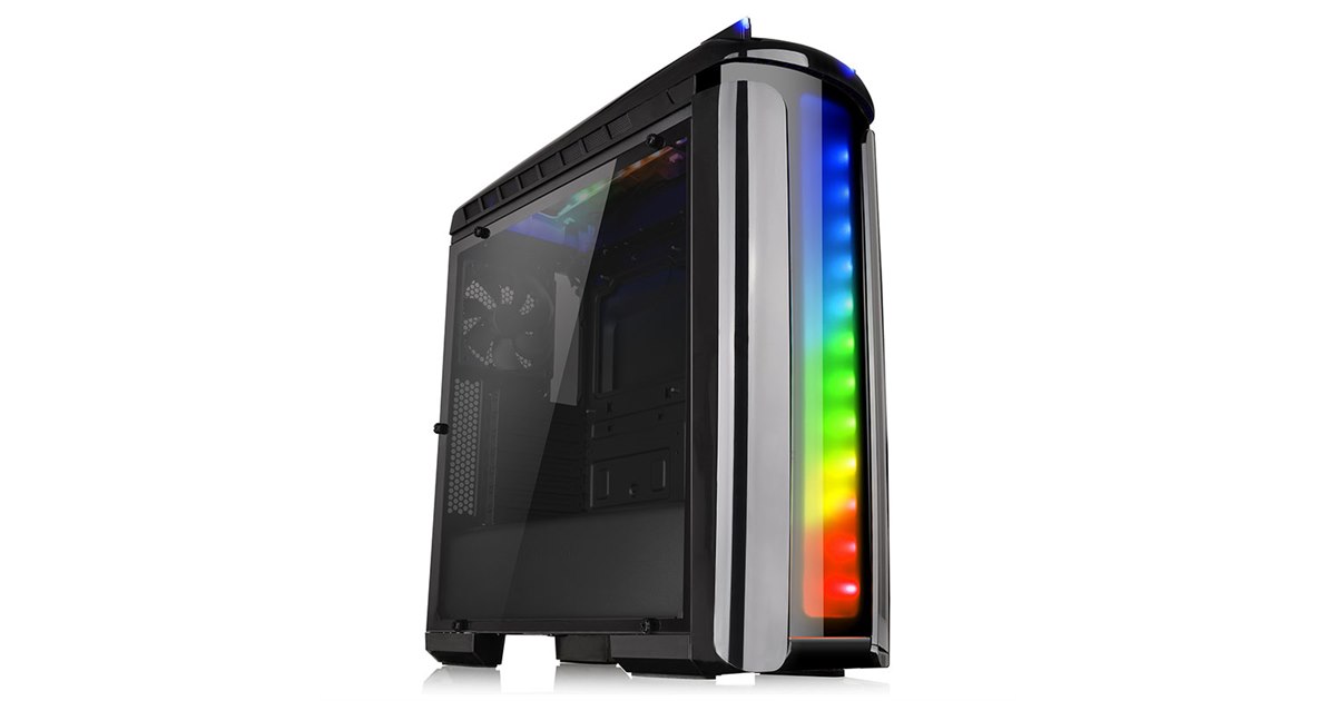 Thermaltake、7色に発光するミドルタワー型PCケース - 価格.com