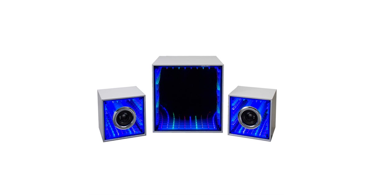 マジックミラーとLEDで「光と音のコラボ」を楽しめるBluetooth