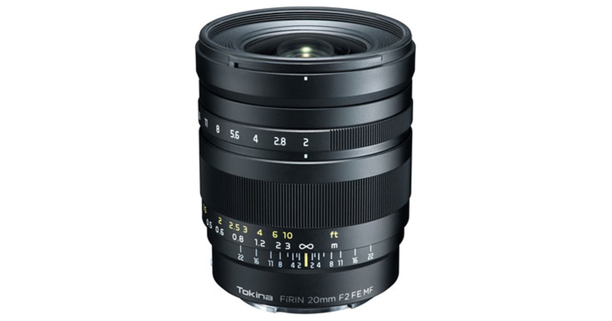 トキナー、広角単焦点「FiRIN 20mm F2 FE MF」の価格と発売日を決定