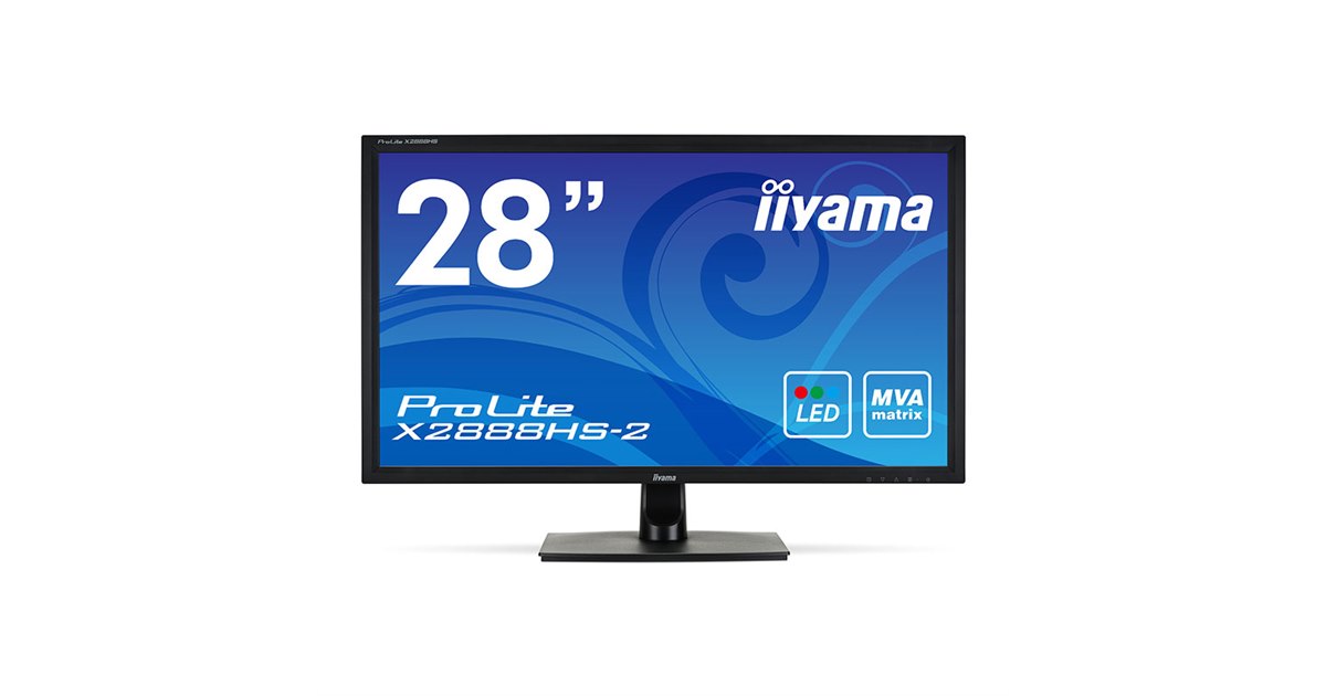 大人気 iiyama、MVAパネルを採用した28型フルHD液晶「ProLite X2888HS-2 ディスプレイ・モニター本体