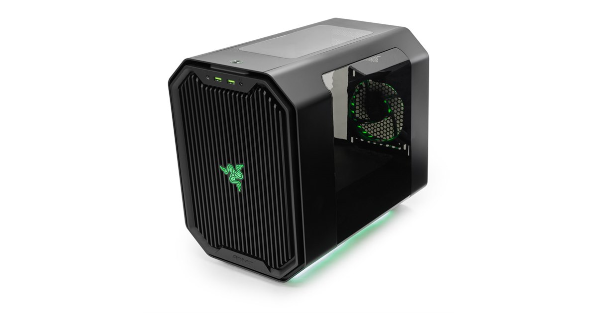 Antek、Razerグリーンのイルミが光るMini-ITX対応キューブPC