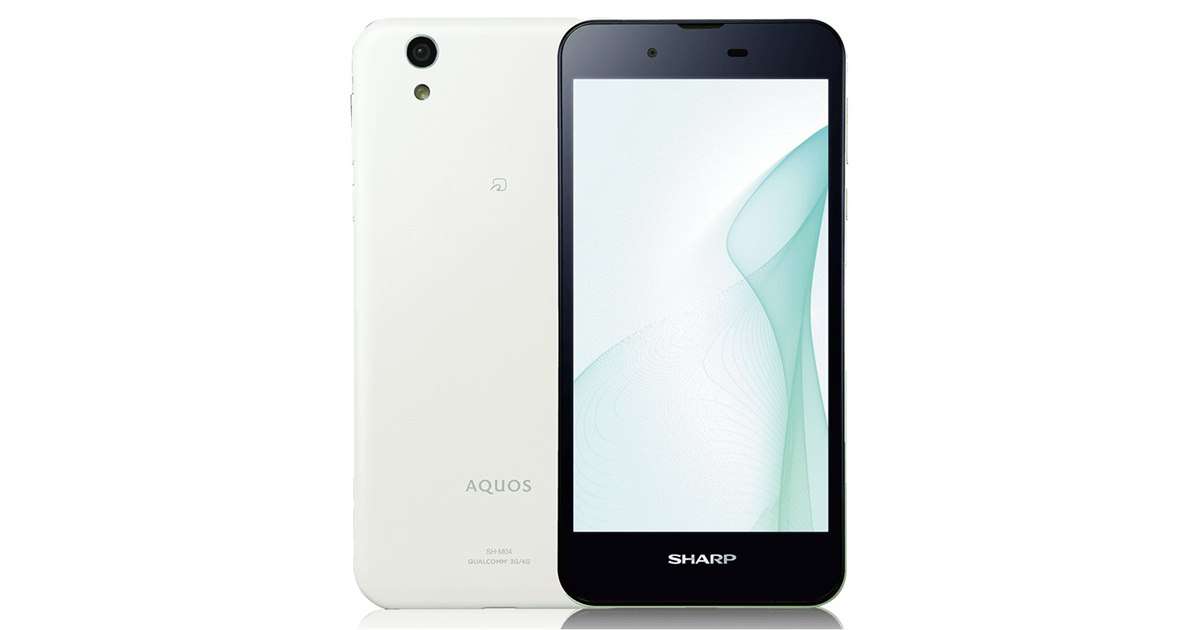 スマモバ、シャープ製SIMフリー「AQUOS SH-M04」ホワイトの取扱開始