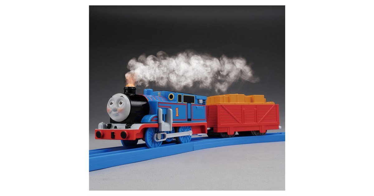 とてもパワフル！リアルな蒸気が出る「蒸気がシュッシュッ！トーマス