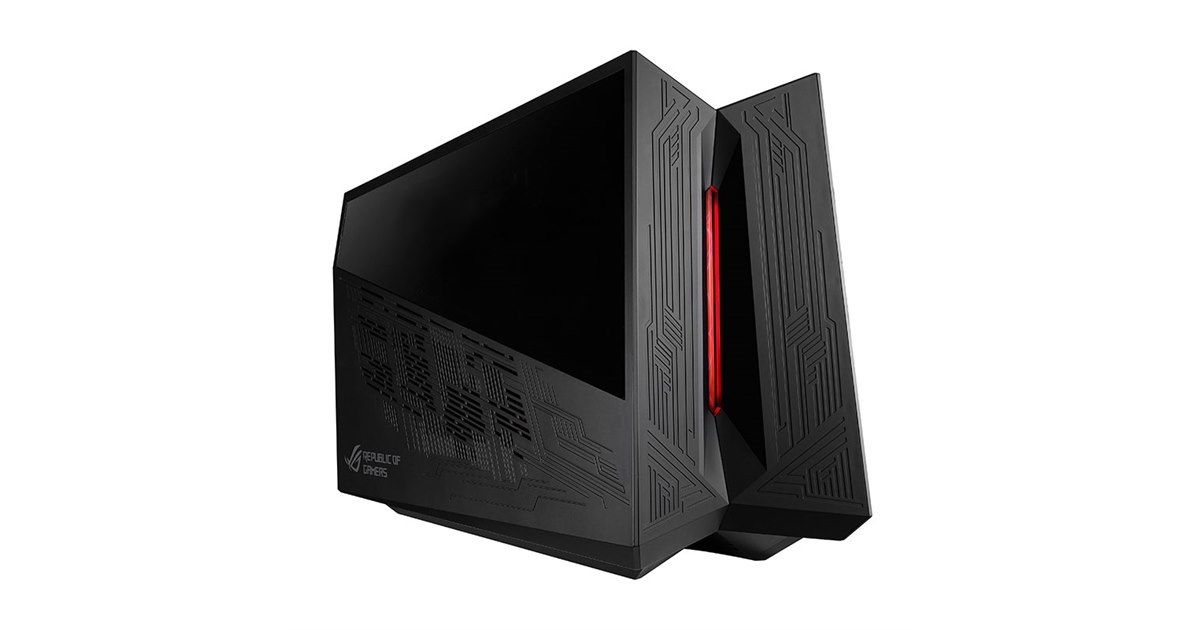 PC周辺機器 asus rog xg station2 egpu プラズマ管搭載の“魅せる”ビデオカード用ボックス「ROG XG