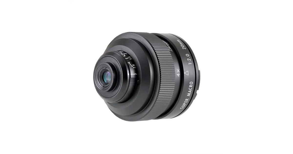 中一光学、最大4.5倍マクロレンズ「FREEWALKER 20mm F2 SUPER MACRO