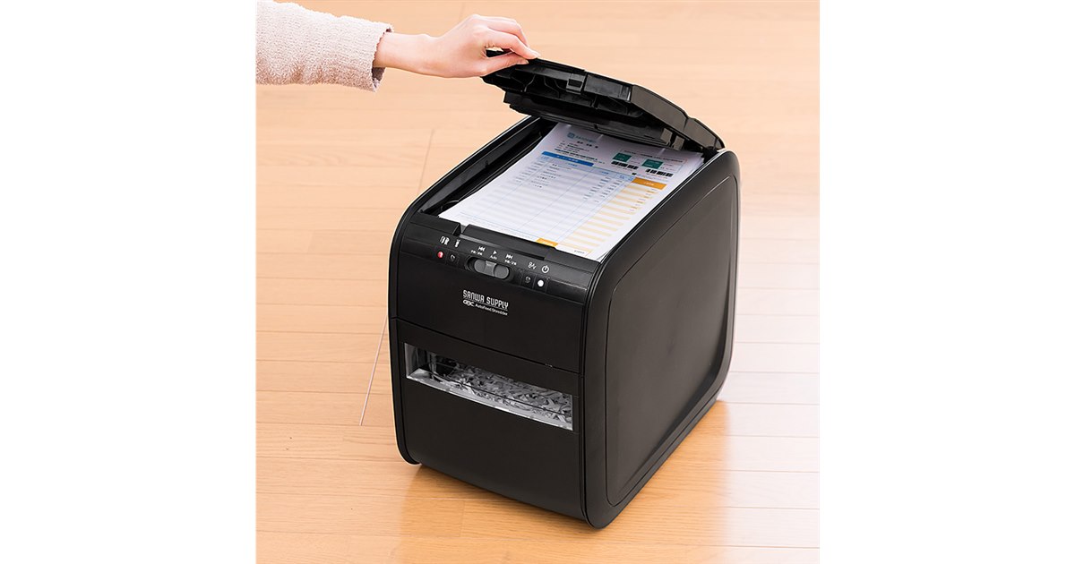 大容量50L 自動連続細断400枚✨オートフィードシュレッダー✨ 516CatnRSKL.jpg